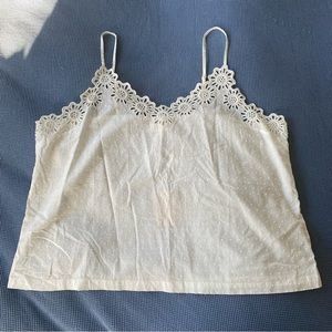 Gap Dreamwell Embroidered Swiss Dot Cami - XL